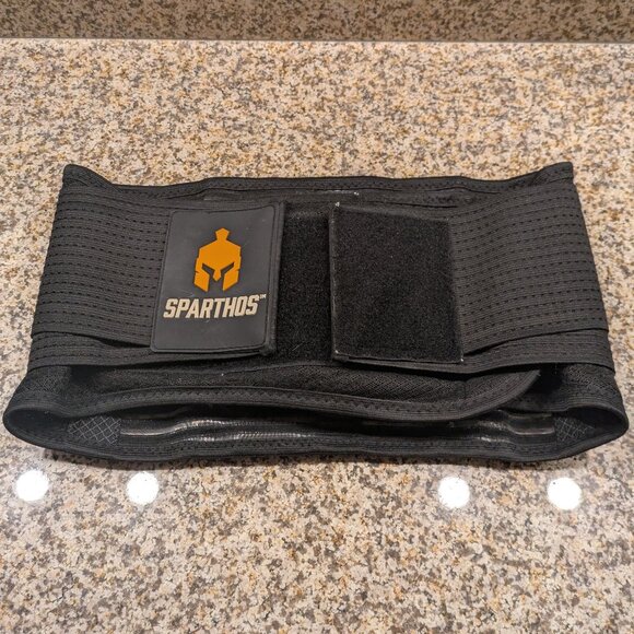 Sparthos Back Brace for Lower Back Pain – Black, Size S – $18 - Picture 1 of 10